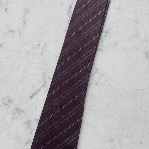 Zegna Tie in Maroon - Picture 2 of 5